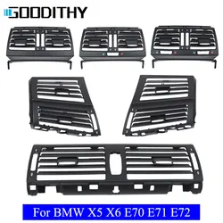 Interni Dash anteriore centro sinistro destro pannello del condizionatore d'aria posteriore AC Vent griglia di uscita copertura per BMW X5 X6 E70 E71 E72 2007-2013