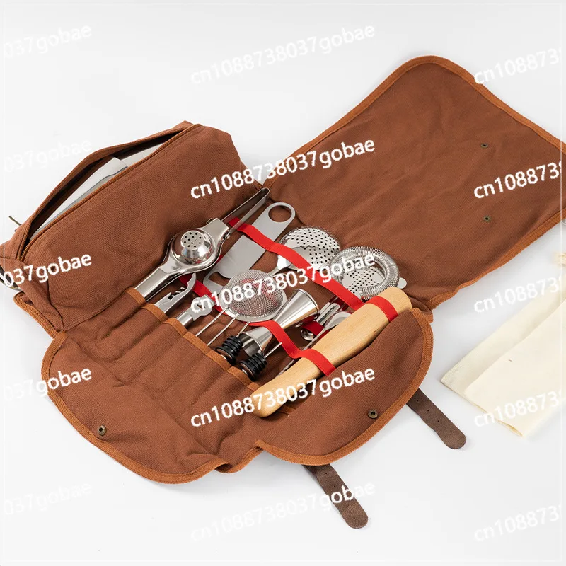 

Креативный набор шейкеров, сумка из ткани для шейкера, набор из 15 предметов, набор инструментов для шейкера