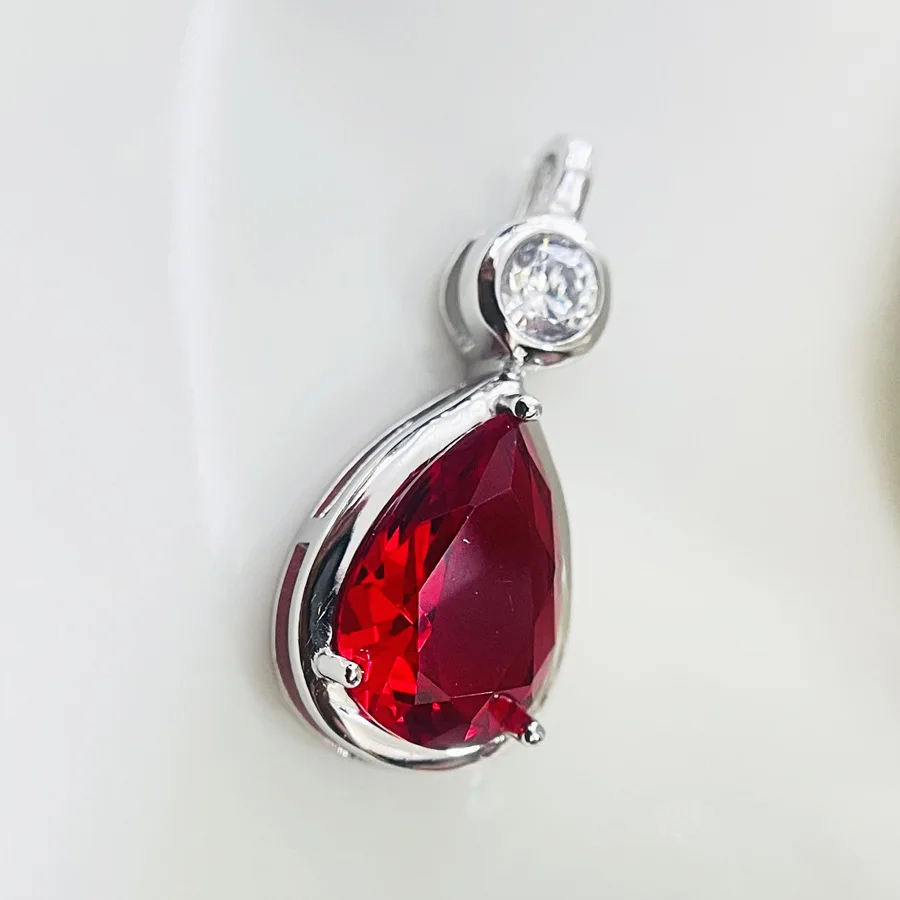 Women's 925 Silver Crystal Pendant Necklace