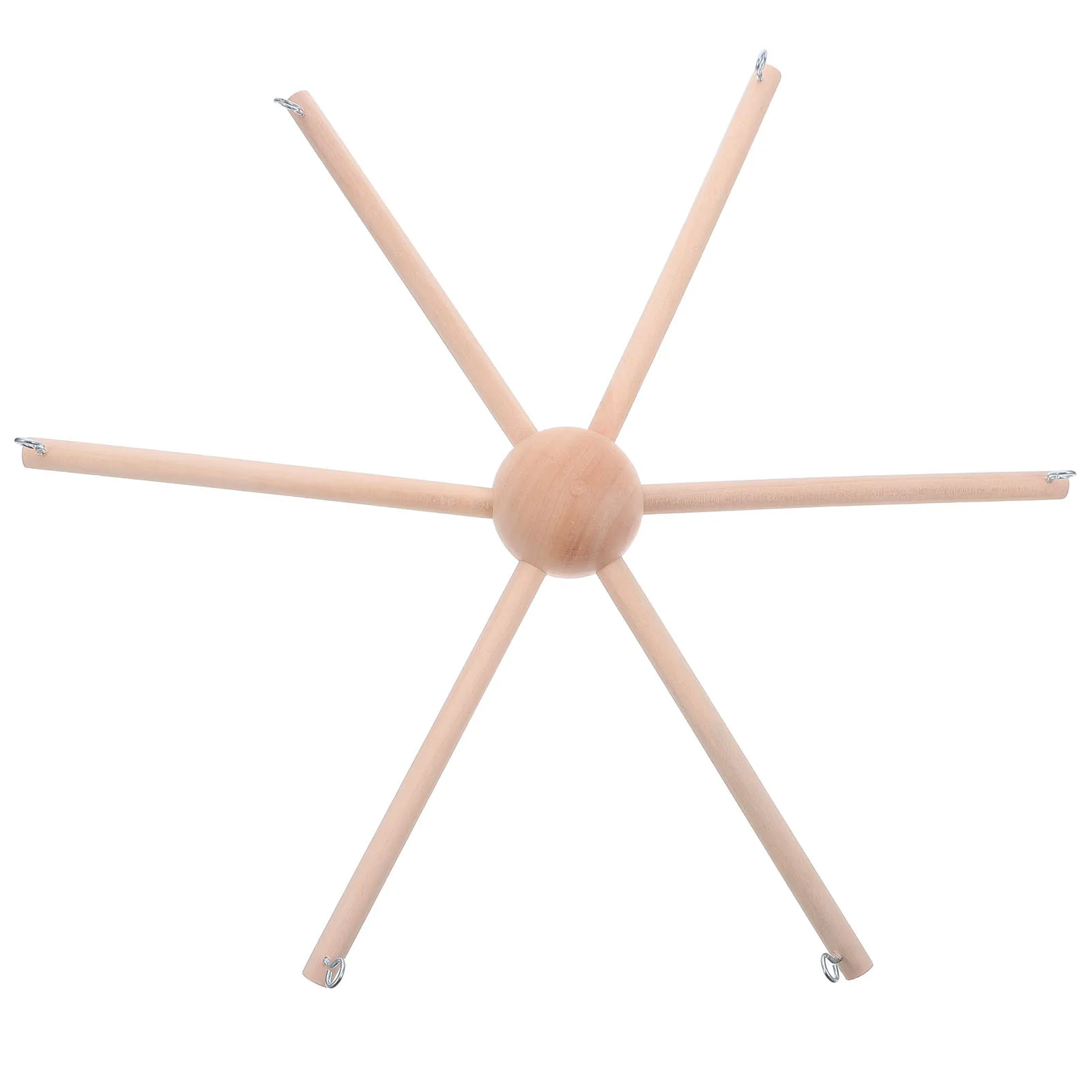 1Set Holz Windspiel Rahmen 6-Bein Runde Design Stabile DIY Hängen Ständer für Kinderzimmer Zimmer Dekor baby Mobile Halter Holz
