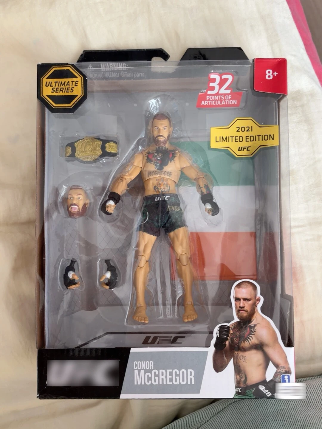 Figura Original de Conor McGregor de 6.5'' para el Desafío Arena de Lucha Libre, Figura de Gladiador con Movimiento