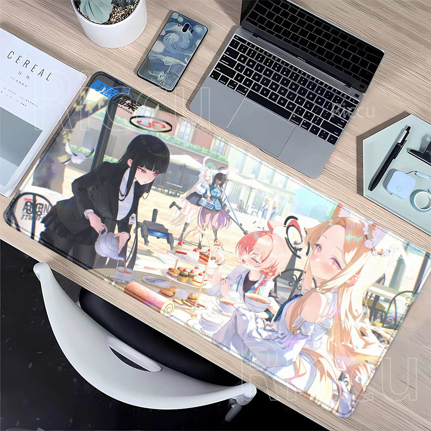 Bunny Girl Ichinose Asuna Blue Archive Mousepad Non-slip HD Printing Sexy Mouse Pad Keyboard Anime Girl Kawaii Overlock Desk Mat