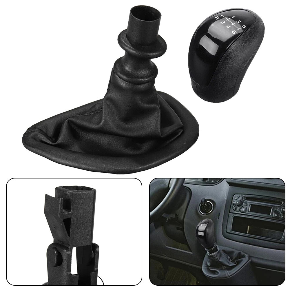 6 Speed Manual Gear Shift Knob W Gaitor Boot Cover Dust Anti-dust Cover For Mercedes W639 VITO 2003-2010 SPRINTER Car Accessory 