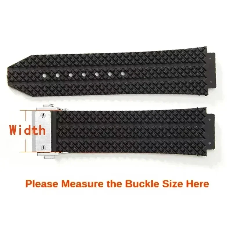 Glossy Smooth Solid Stainless Steel Fold Buckle for Hublot Big Bang Yubo Series Waterproof Watch Accessories 18 20 22 24mm