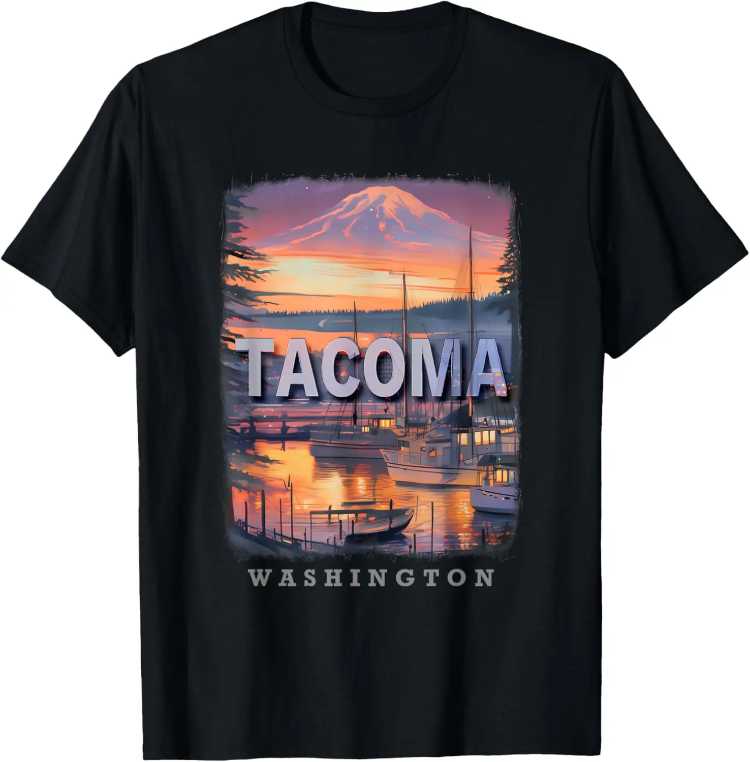 Tacoma Washington WA Harbor Haven SD958 T-Shirt