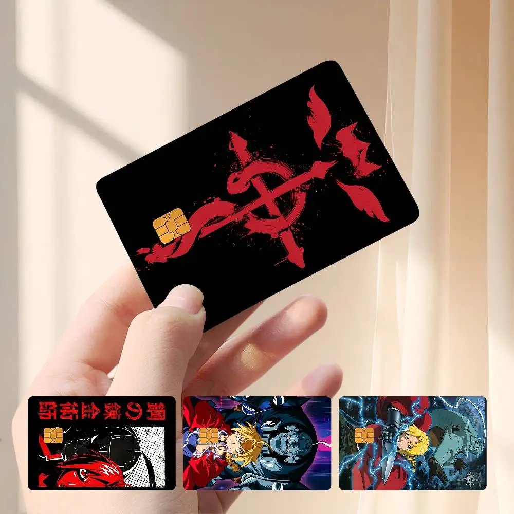 Anime F-Fullmetal Alchemist Card Stickers Credit Card Protector Stickers Resist Scratches And Abrasions