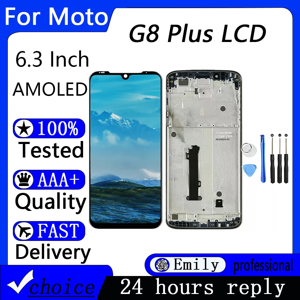Дисплей Txiusj AMOLED для Motorola Moto G8 Plus 6