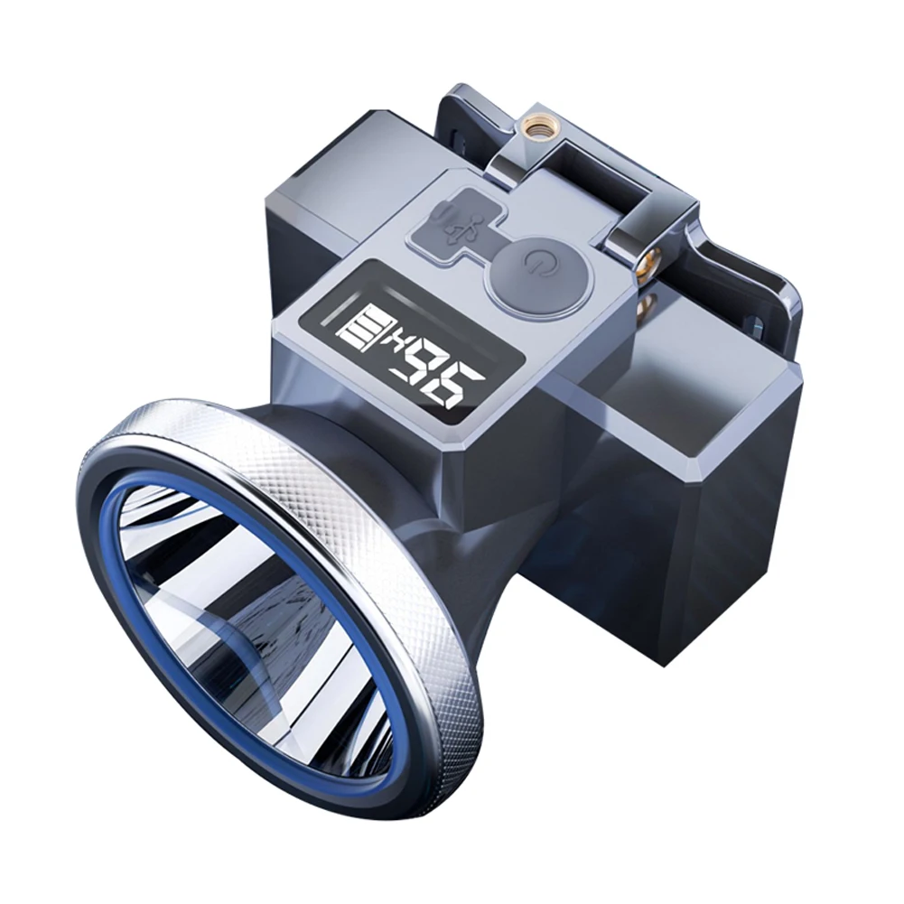 

Светодиодный налобный фонарь, уличный налобный фонарь для кемпинга, водонепроницаемый перезаряжаемый фонарь с регулируемым углом, фонарик для кемпинга, рыбалки, пешего туризма