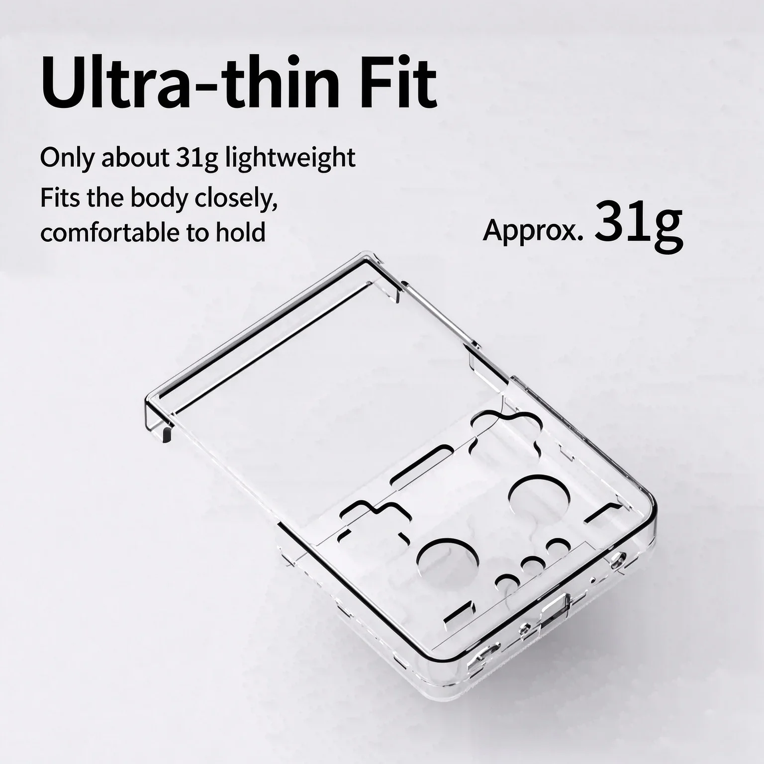 Clear TPU Protective Case for TRIMUI Brick Pro/Hammer Pro U Slim Lightweight Precision Cutouts