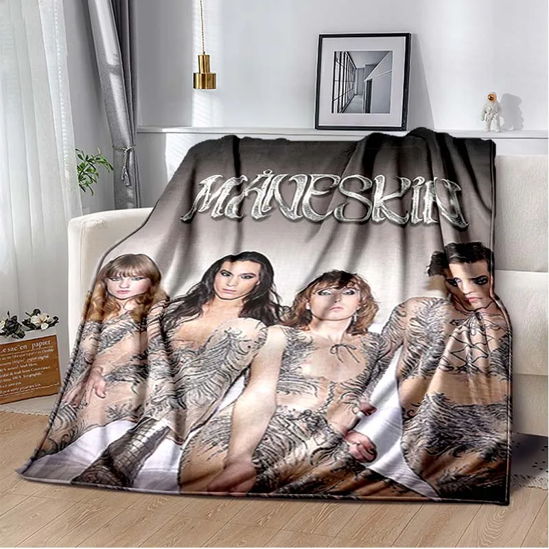 Maneskin Måneskin Blanket,i wanna be your slave, for Sofa bed Living Room Bedroom,Decke,couverture,одеяло,frazada,coperta,tæppe