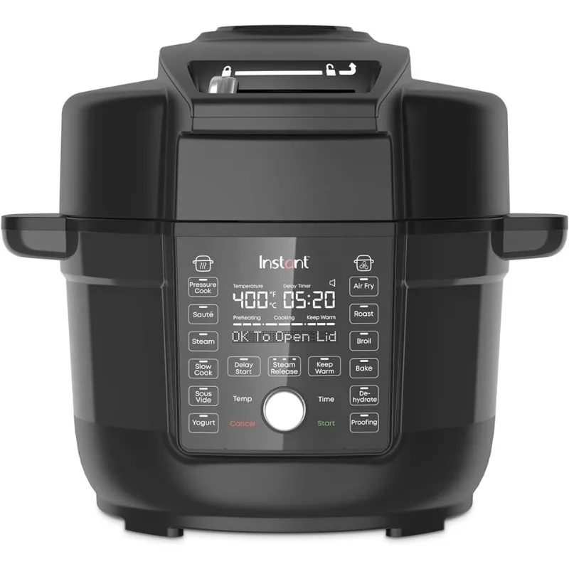 Instant Pot Duo Crisp Ultimate Lid, 13-in-1 Air Fryer and Pressure Cooker Combo, Sauté, Slow Cook, Bake, Steam, Warm, Roast, Deh