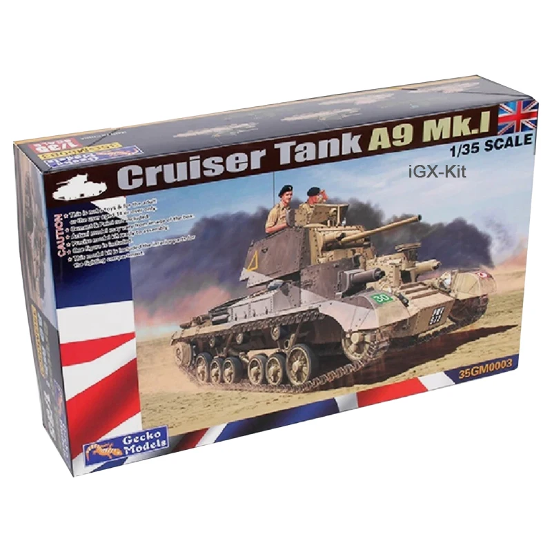 Gecko 35GM0003 1/35 Scale British Cruiser Tank A9 Mk I  Vehicle Hobby Building Craft Plastic Assembly Model Kit