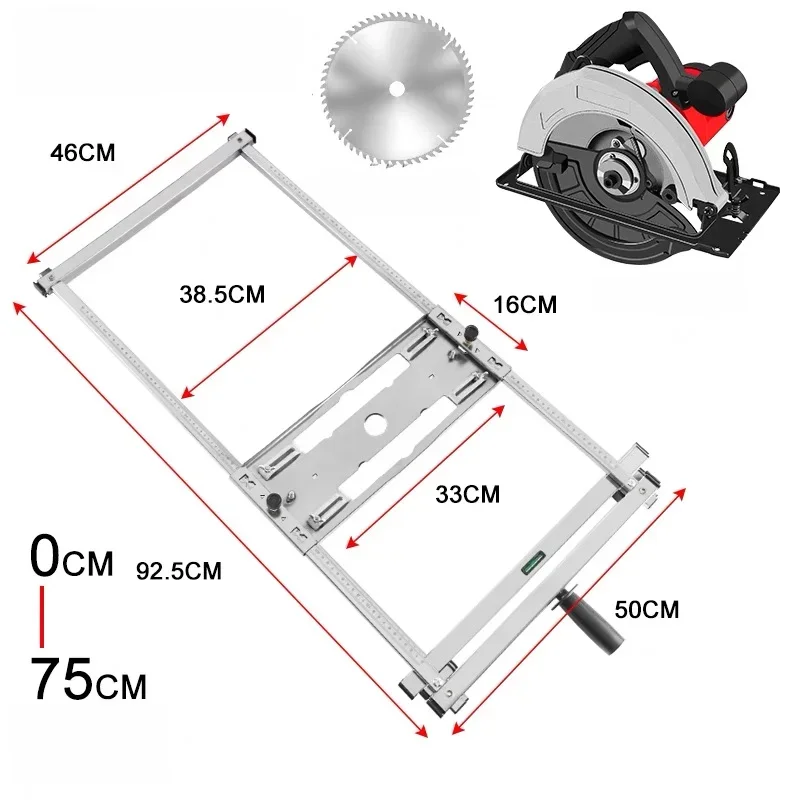 

Multi-function Cutting Tool Woodworking Small Bottom Plate Modified Bracket Positioning Backing