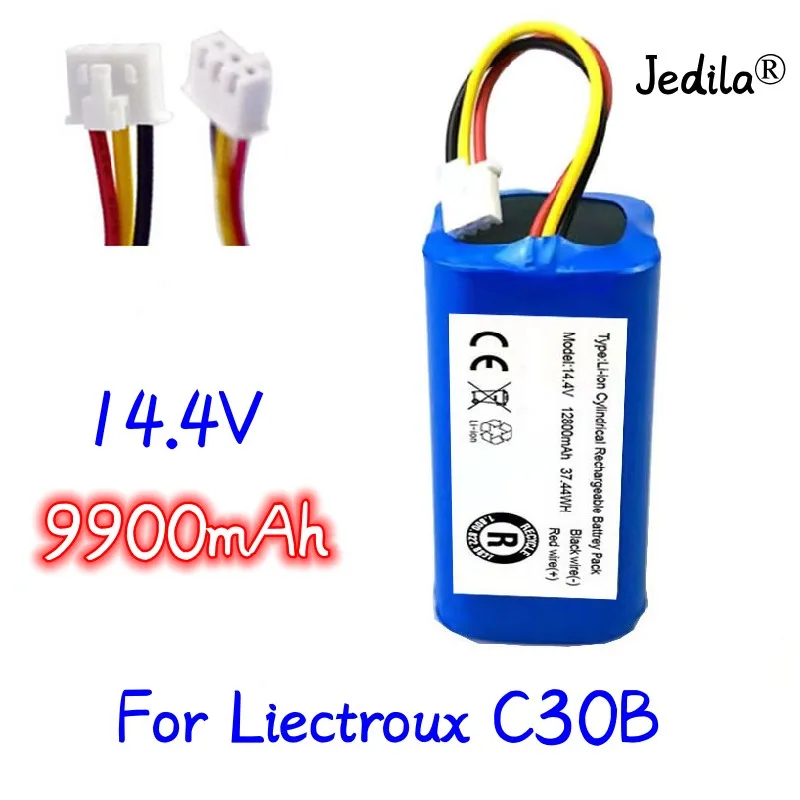 100%.Original(For C30B)Battery for.Lirctroux.C30B.Robot.Vacuum.Cleaner.14.4V. 6800mAh,/8800mAh/9900mAh/ lithium cell,