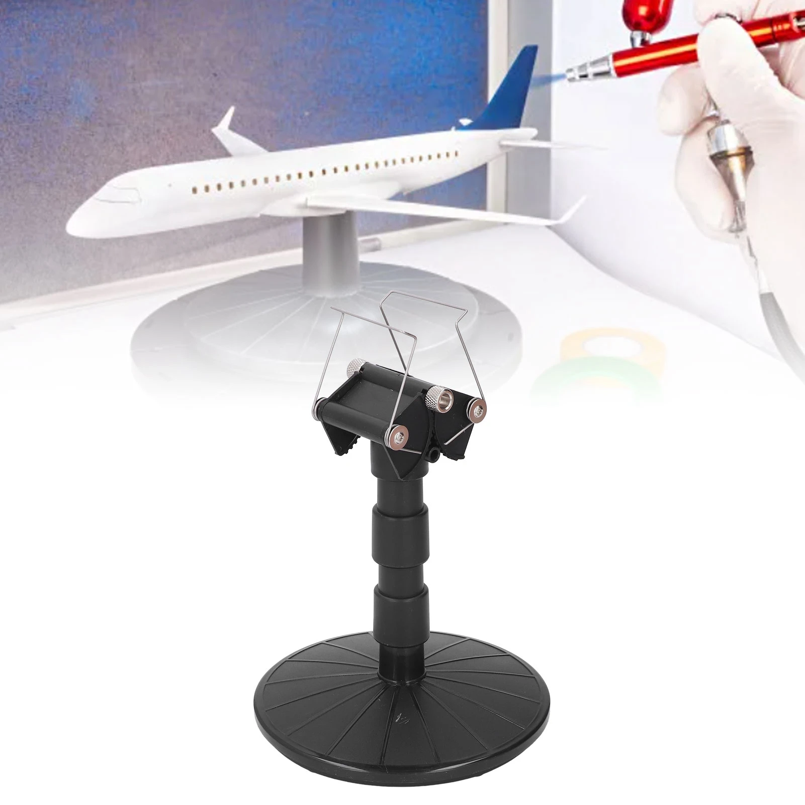 New Spray Painting Work Stand Spray Work Painting Stand Multifunctional ABS Adjustable Spring Width Easy Using for Tank Models