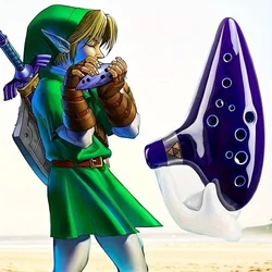 Ocarina With Song Book , 12 fori Alto C Ocarinas Play By Link Triforce Gift con espositore