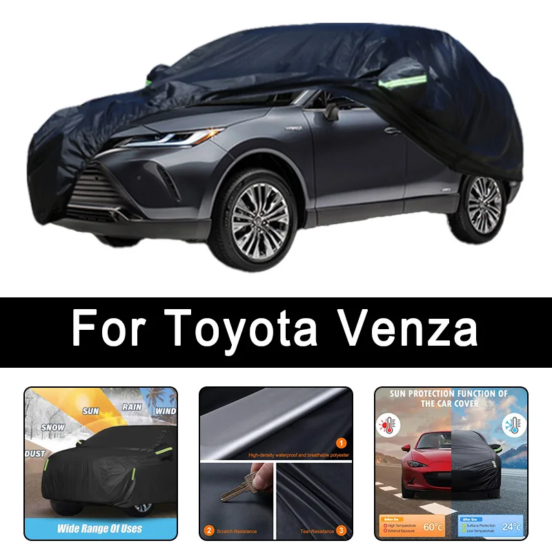 

For Toyota Venza All-Weather Car Covers 6-in-1 Waterproof Dustproof UV Proof Snowproof Scratch Resistant Protection