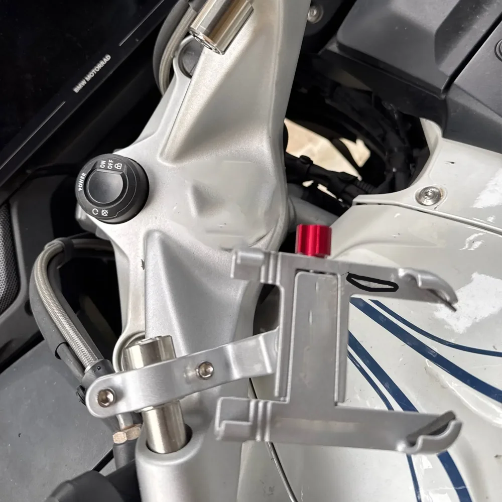 

2025 Motorcycle Handlebar Extension Bar Mobile Phone Bracket Adapter For BMW K1600 GT GTL Bagger R1200 RT R1250RT R1200ST R900RT