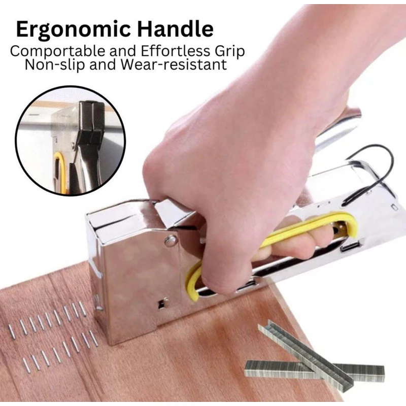 Manual Nailing Gun Construction Stapler Heavy Duty Air Nail Woodworking Special Staple Book Household DIY