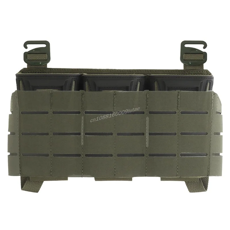 Taktische Multi-Caliber Triple Mag Pouch mit 2. Schicht MOLLE Adapter für Glock Sub-Zero Plate Carrier Erweitern Zubehör Airsoft