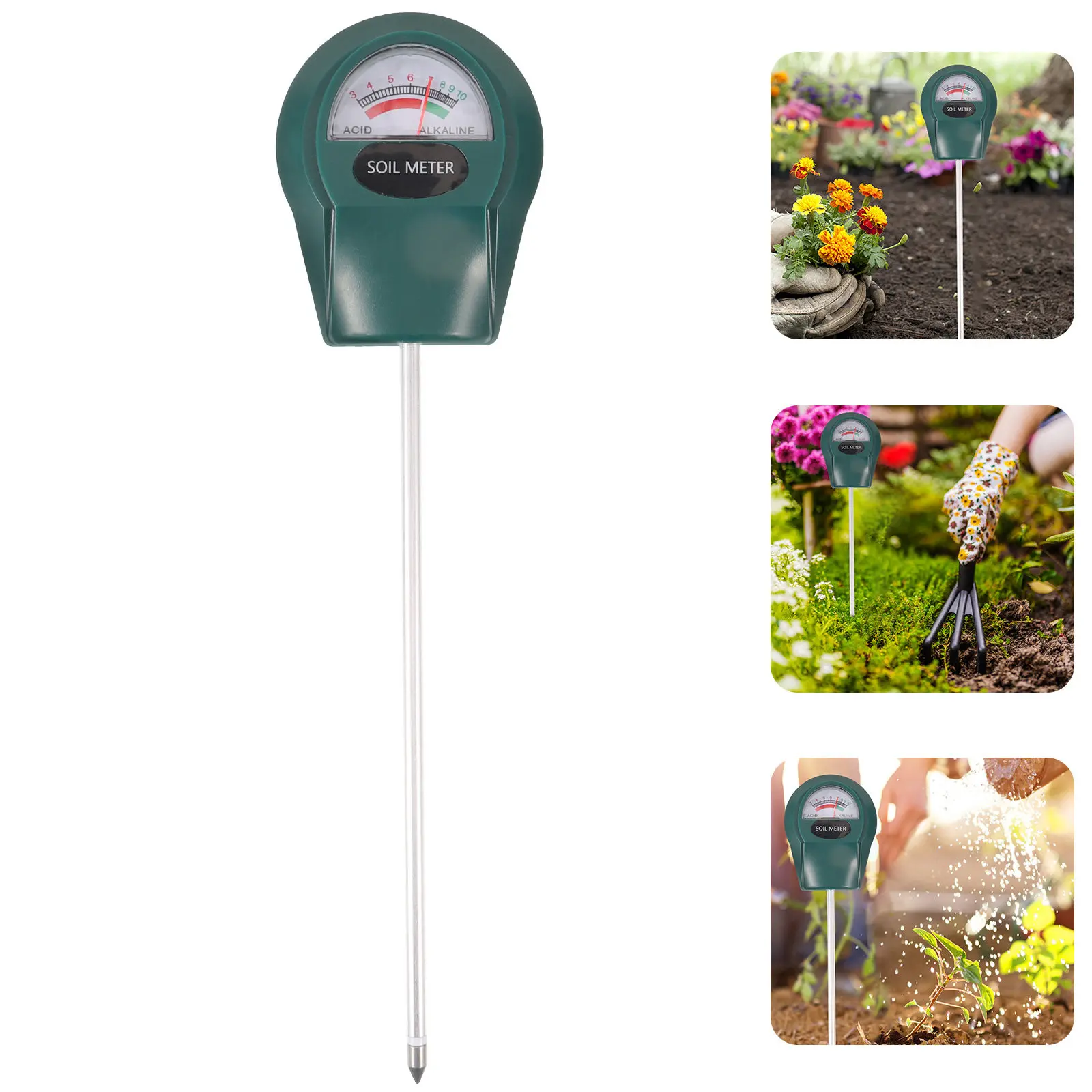 

Измеритель pH почвы: прочный, точный тестер для сада, фермы, растений, для использования в помещении и на улице, инструмент для проверки почвы, pH-метр для газонов, садовый инвентарь