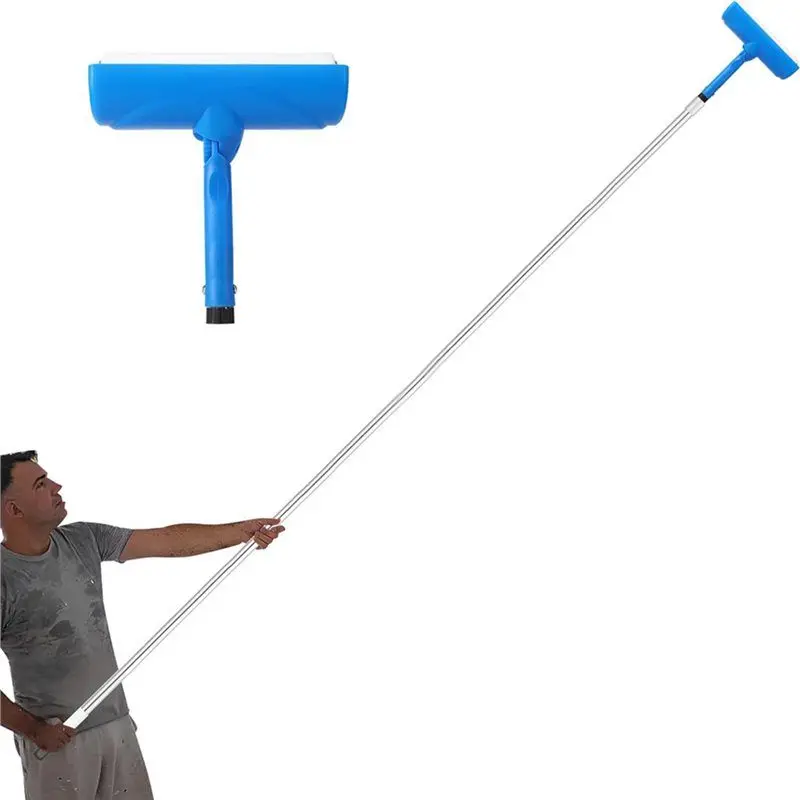 AEE2-Ceiling Paint Roller No Drip Kit,6FT Extension Pole Included.10 Inch Ceiling Paint Roller With Shield & Adjustable Head