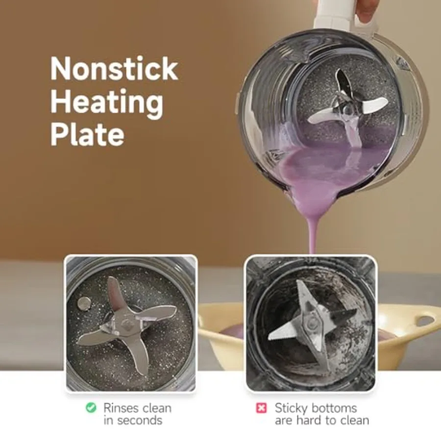 خلاط طهي JD-J03 مع درع عازل للصوت لمزج البارد الساخن وخالي من الفلتر وعصير حليب الصويا 8 سرعات وتحكم في درجة الحرارة #6