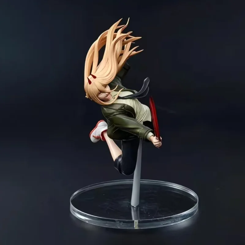 In voorraad Echt TAITO Chainsaw Man Power PVC ongeveer 16 cm Anime Figuur Model Desktop ornament Collector Beeldje Speelgoed Gift
