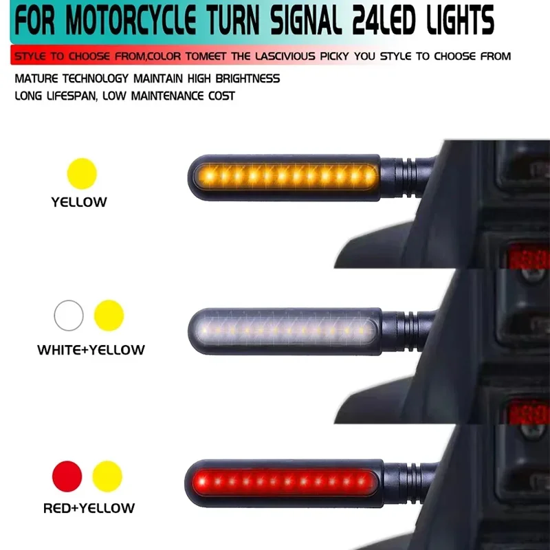 دراجة نارية بدوره إشارات 12 فولت مؤشرات اتجاهية وامض الخلفية الذيل الفرامل المتعري وقف أضواء الإشارة دراجة نارية DRL مصباح
