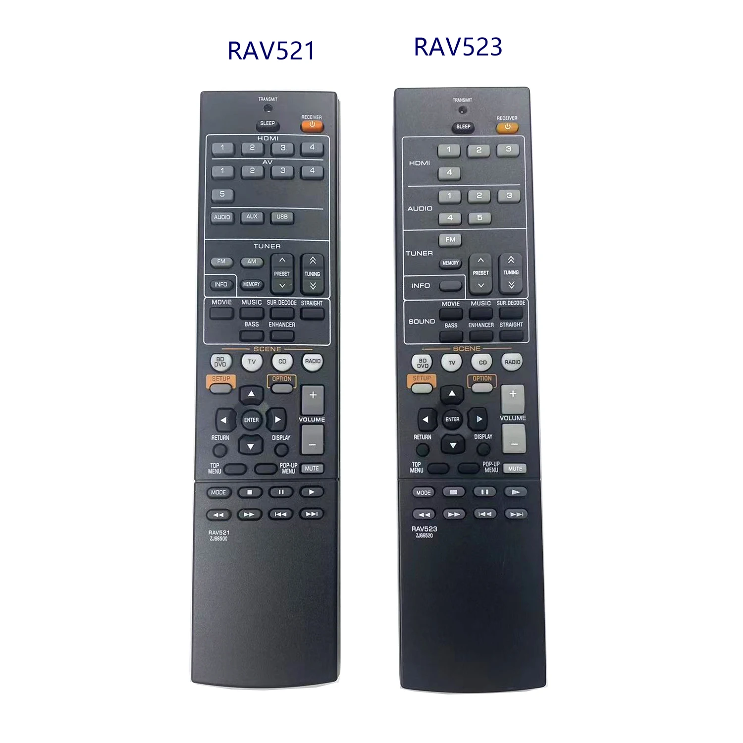 NEW Remote Control RAV521 ZJ66500 RAV523 ZJ66520 For YAMAHA AV Receiver HTR-3066 HTR-3067 HTR-2067 RX-V377 RX-V377BL MT-79955