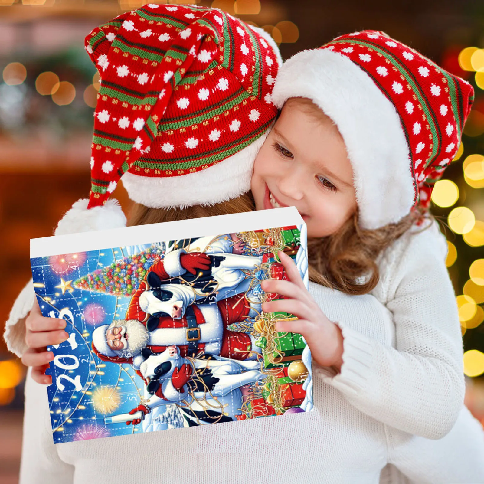 Crianças brinquedos populares 2025 natal chegando feriado calendário caixa contagem regressiva 24 dias decorações bonitos árvore de natal pendurado ornamentos