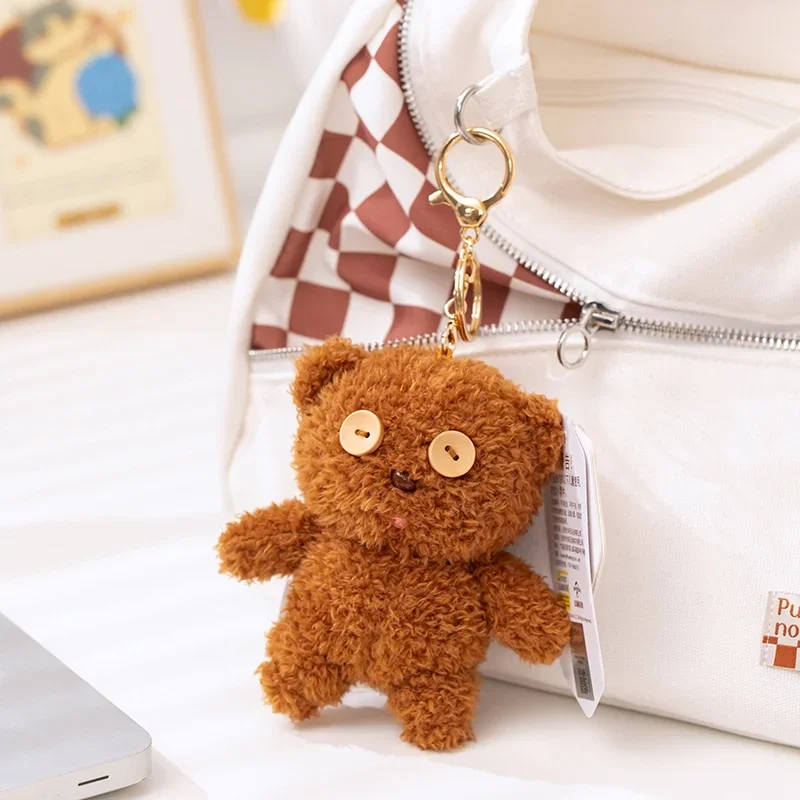 Tim minion teddy bobs brinquedo de pelúcia urso de pelúcia kawaii boneca de pelúcia pingente chaveiro decoração para casa dos desenhos animados travesseiro de pelúcia presente de aniversário do miúdo