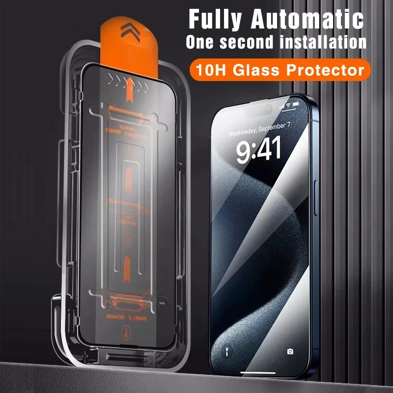 

10H Oleophobic Coating Dust free Installation Privacy Screen Protector For iPhone 13 11 12 15 14 Pro Max X XR XS MAX Matte Glass