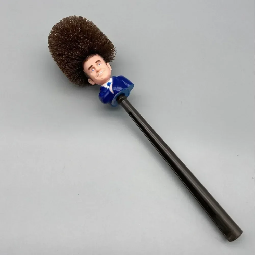 New Hot Bathroom Macron Presidential Toilet Brush for French Toilet Brush Fun Toy Party Gift Ideas Doll Companion Gift