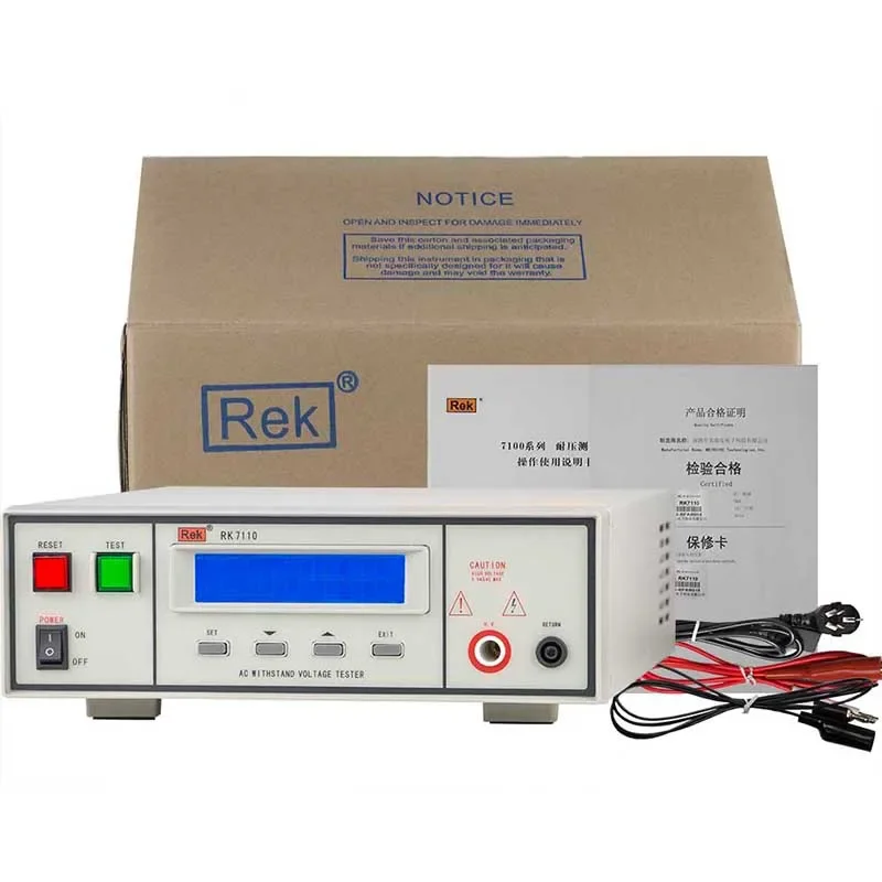 

wholesale good quality Rek RK7110 AC dc Programmable withstanding voltage tester hi-pot tester / PLC Interface