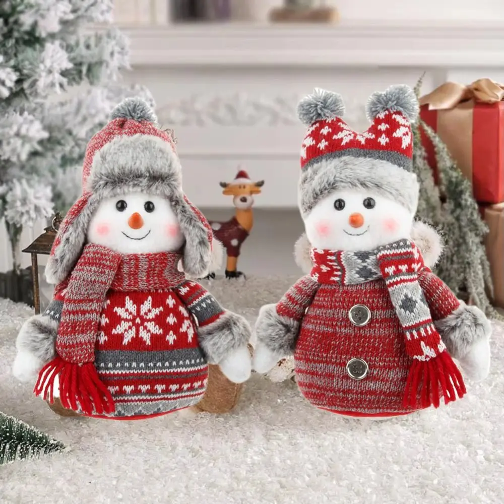 Merry Christmas Christmas Ornament Pendant New Year Gift Doll Window Display Xmas Ornaments 2025 DIY Christmas Snowman Doll