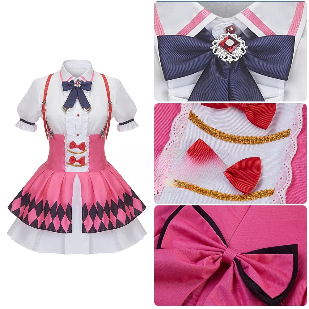 Umamporcelain-Bretelles, Jupes et Chemises pour Femme, Accessoires d'Halloween, Cosplay d'Animation