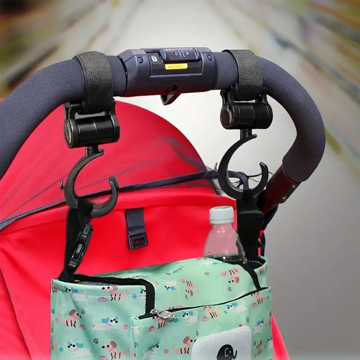 2PCS Pram Hook Baby Stroller Accessories Shopping Prop Multi Purpose Baby Stroller Hook Multi Purpose Shopping Pram Hook