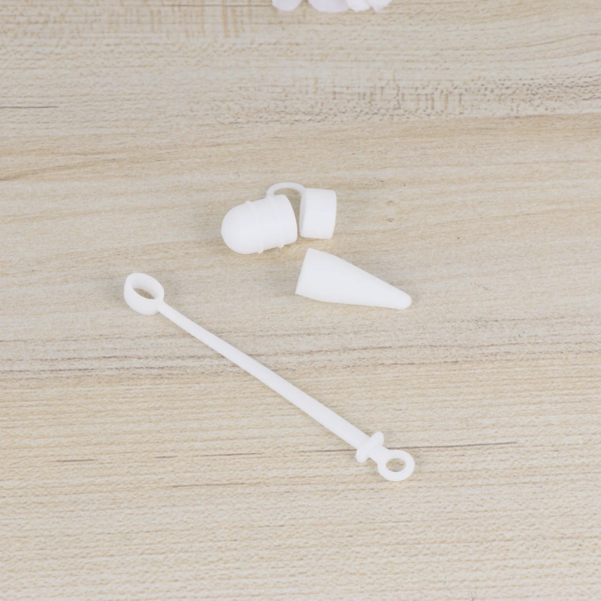 

3pcs Silicone Protective Cover For Pencil Tip Cap Durable Stylus Pen Nib Case Compatible Compact Size White