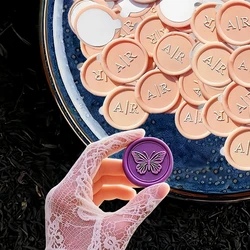 Personalized Wax Seal Stickers with Custom Logo Monogram Self Adhesive Handmade Wax Seals for Gift Packaging Wedding Invitations