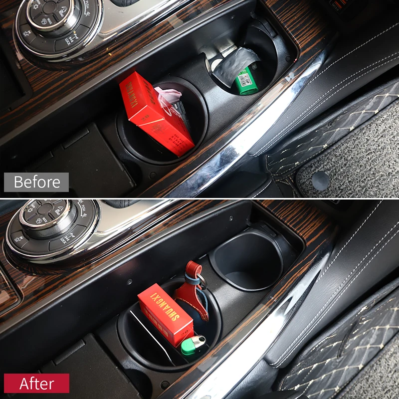 Cup holder storage box for nissan y62 storage box patrol nissan patrol y62 Infinity QX80 56 accessories y62 upgrades 2010-2022