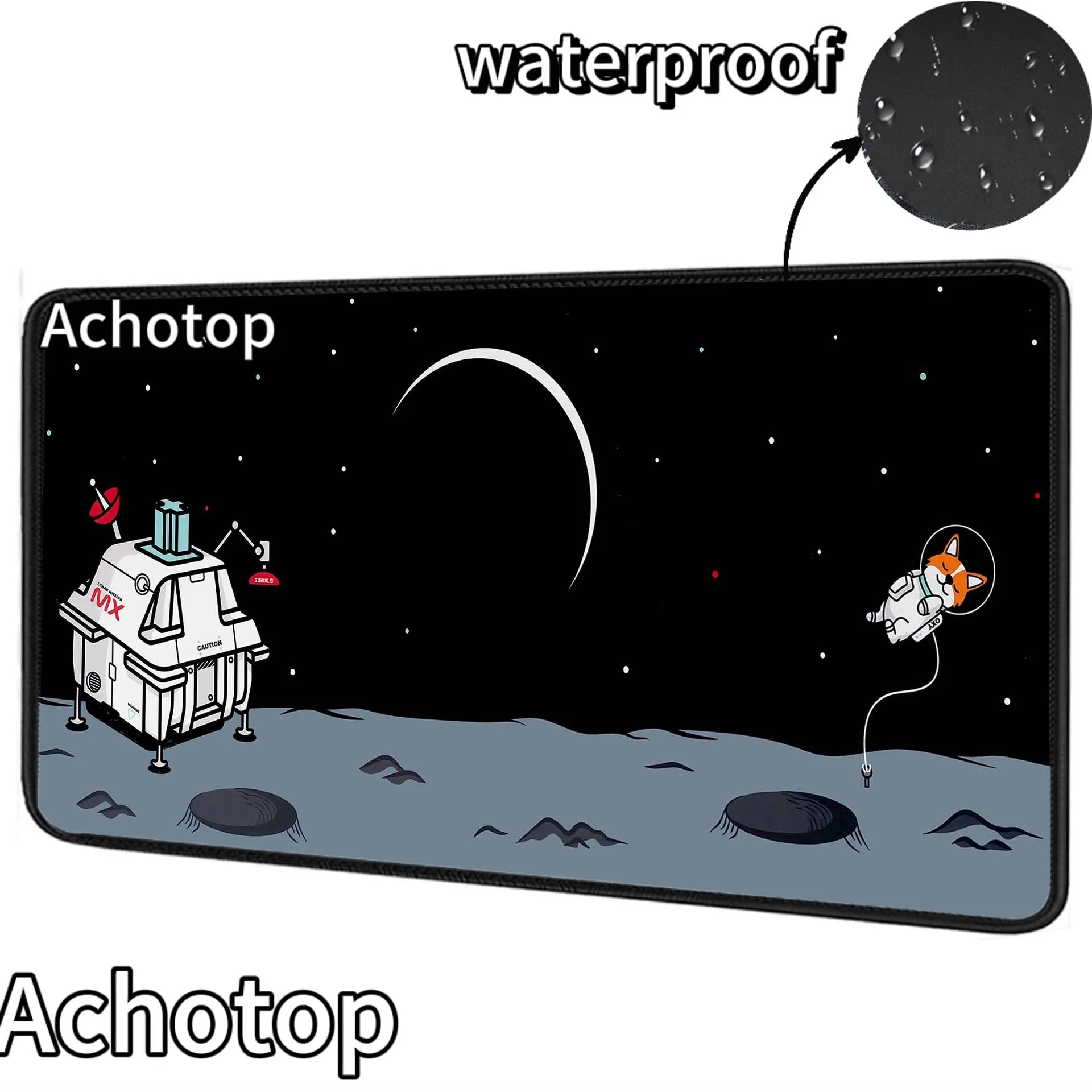 

Waterproof Astronaut Large Mouse Pad Gamer Mousepad Locking Edge Office Accessories for Desk Mat Game Keyboard Pads 900x400mm