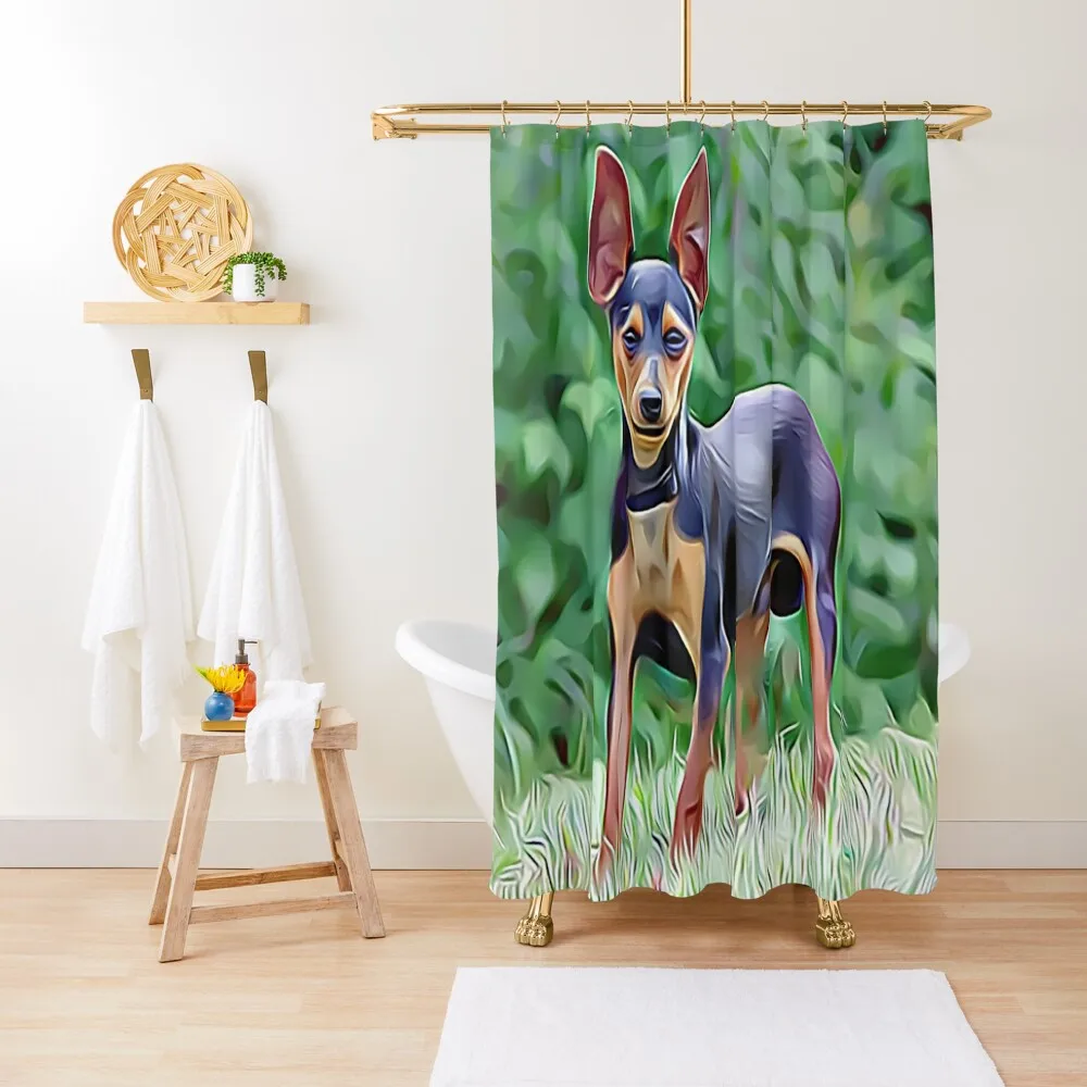 

The Miniature Pinscher Shower Curtain Waterproof Shower Elegant Bathroom Shower For Bathroom Luxury Bathroom Curtain