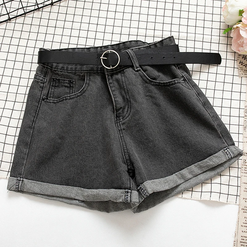 YuooMuoo All Match Sashes Casual Women Denim Shorts Crimping High Waist Slim Summer Jeans Shorts Feminino Chic Hot Ladies Bottom