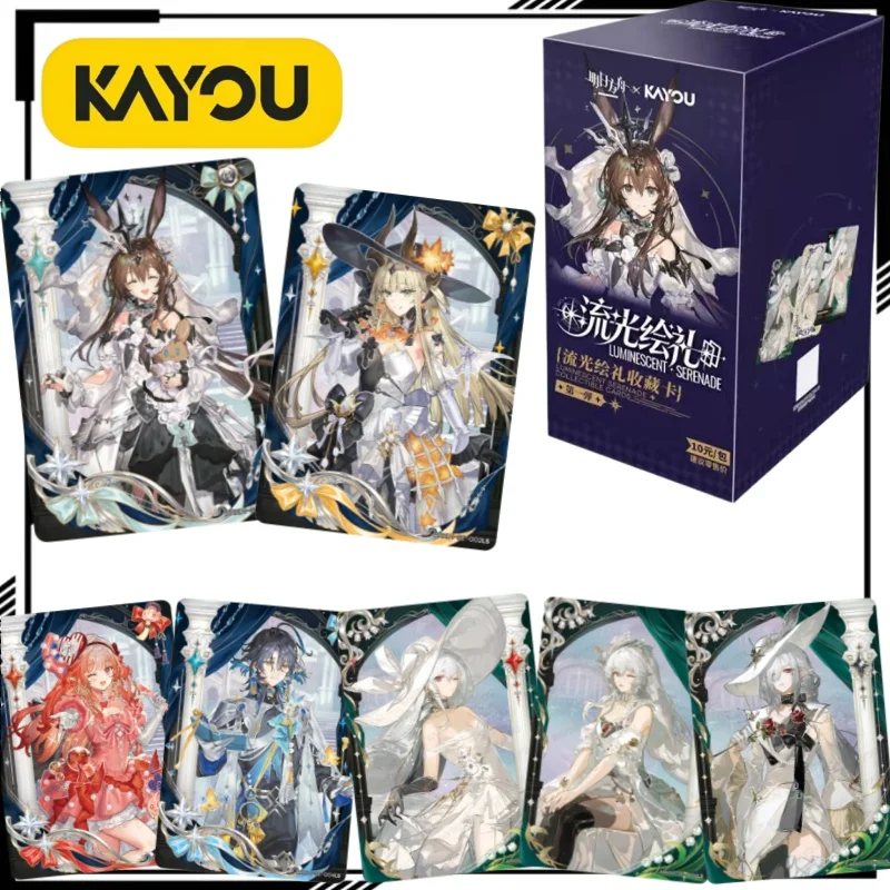 Tarjetas Coleccionables Oficiales de Arknights de KAYOU, Tarjetas de Aonia de Dibujos Animados, Caja Completa, Mercancía de Anime, Regalo Navideño, Juguetes de Moda, Nuevo Modelo