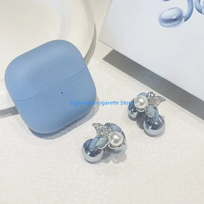 Packung mit 2 eleganten Schmetterlings-Ohrclips für Freeclip1/2-Ohrhörer mit Charm-Schnalle Y4QF – Detail 3