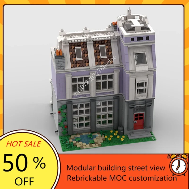 2658PCS Florist Shop Modular MOC Creative street view Model Building Blocks DIY Architecture Education Assembly Model Toys Gifts