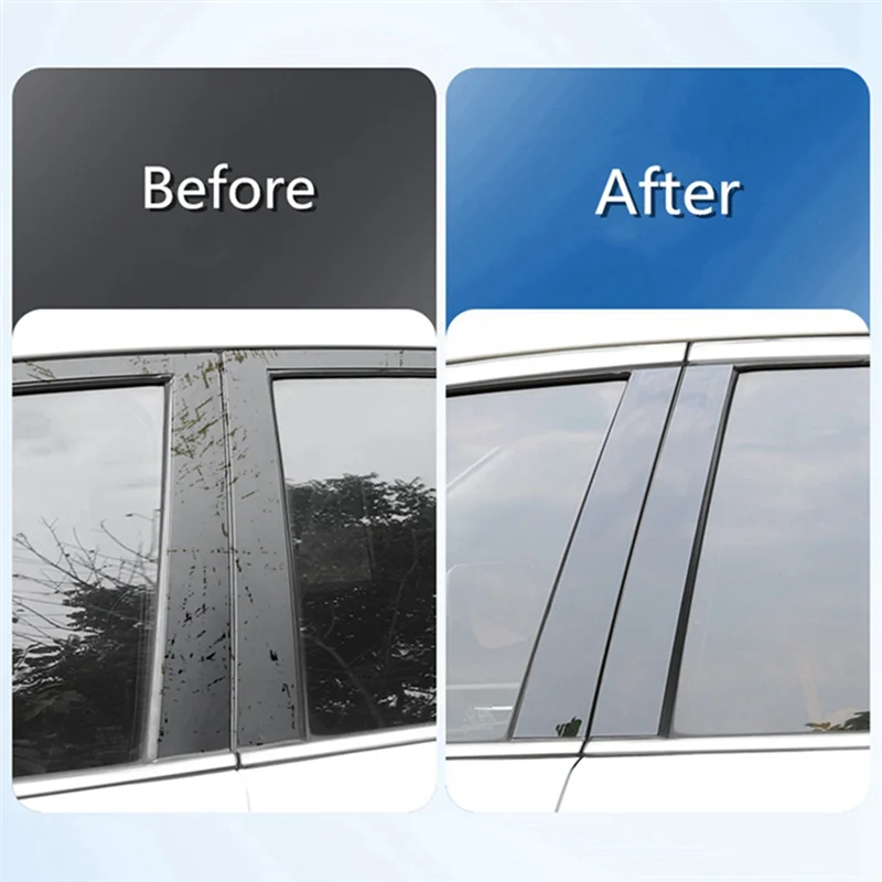 ABPP-Car Window Door Column B C Pillar Post Cover Trim Sticker For Honda CRV CR-V 2007-2011 Door Center Pillar Sequin Sticker