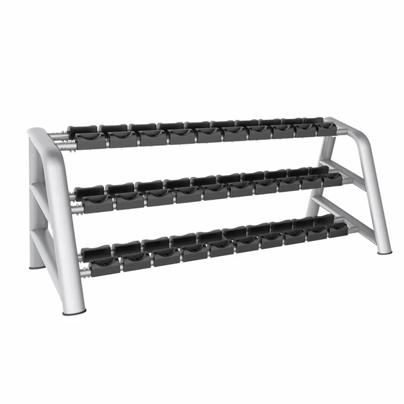 best quality fitness gym equipment 3 layers dumbbell rack