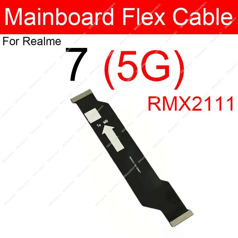 For Realme 3 5 6 7 8 Pro 5G 3i 5i 5S 6i 7i Mainboard Flex Cable LCD Motherboard Connector Flex Ribbon Repair Parts